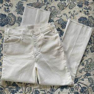 Mother Hustler Ankle Fray Jeans